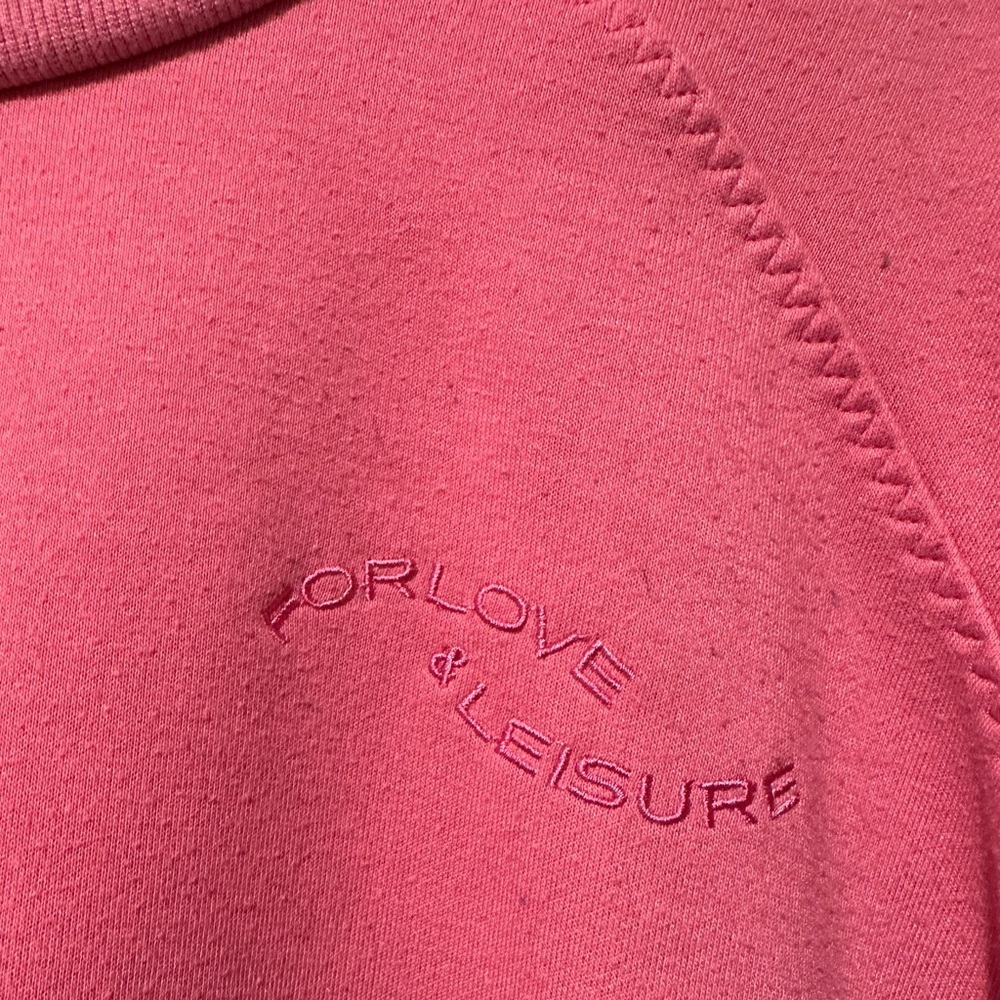 For Love & Lemons Lightweight Alex Sweatshirt in Pink Medium - Picture 6 of 8